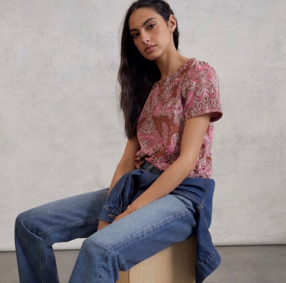 Anthropologie Demeter Paisley Tee